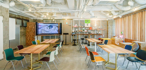 東京都渋谷区にあるコワーキングスペース FabCafe MTRL(マテリアル)